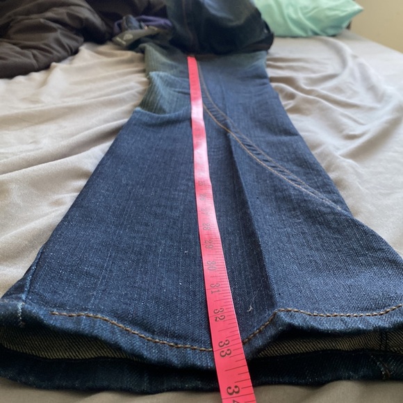 Sneak Peek low rise, wide legs Jean dark color - Picture 9 of 14